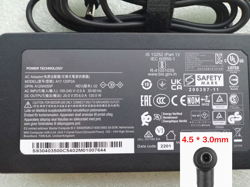 ASUS A17-120P2A Adapter