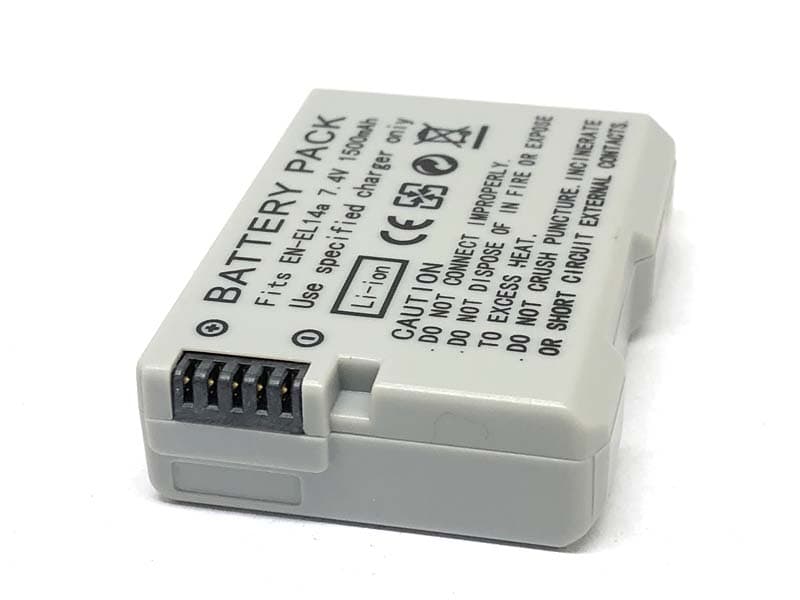 Batería EN-EL14A 7.4V, de Portatiles (reemplazo de baterías para NIKON D5200 DSLR, D5300 DSLR, D5500 DSLR, D5600 Coolpix P7000, Coolpix P7100 ) | Tienda-Baterias.es
