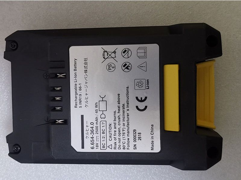 KARCHER 6-654-364-0 Batería