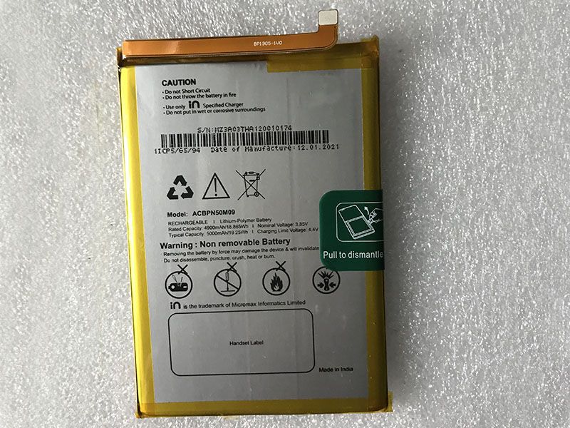 OTHER ACBPN50M09 Batería