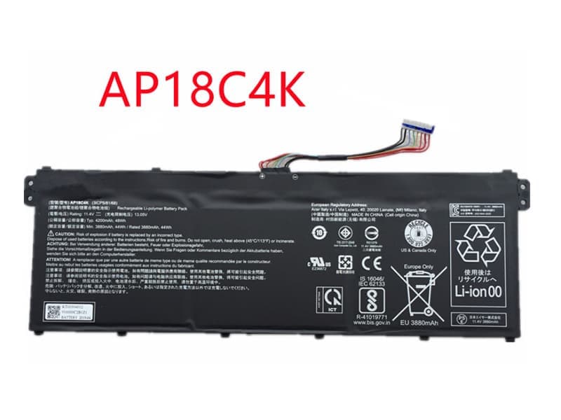 Acer AP18C4K Batería