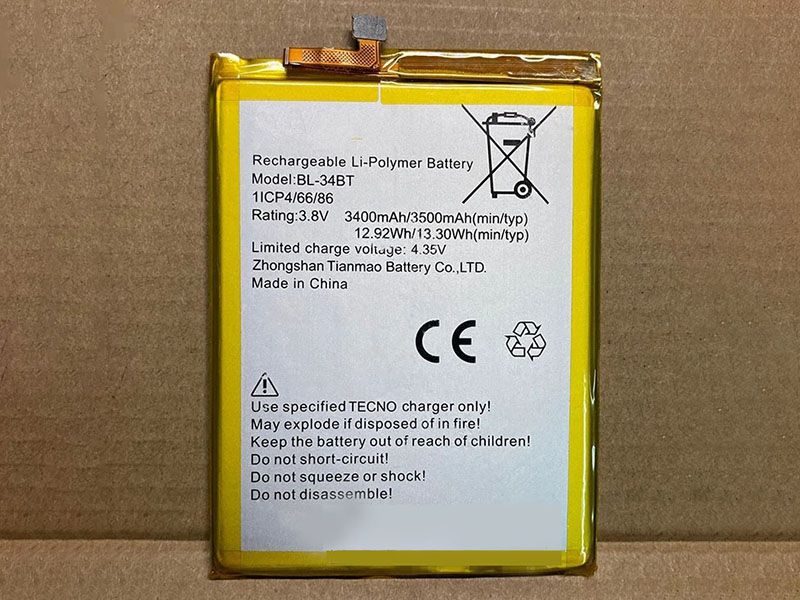 TECNO BL-34BT Batería