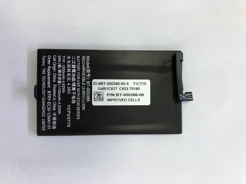 ZEBRA BT-000386 Batería
