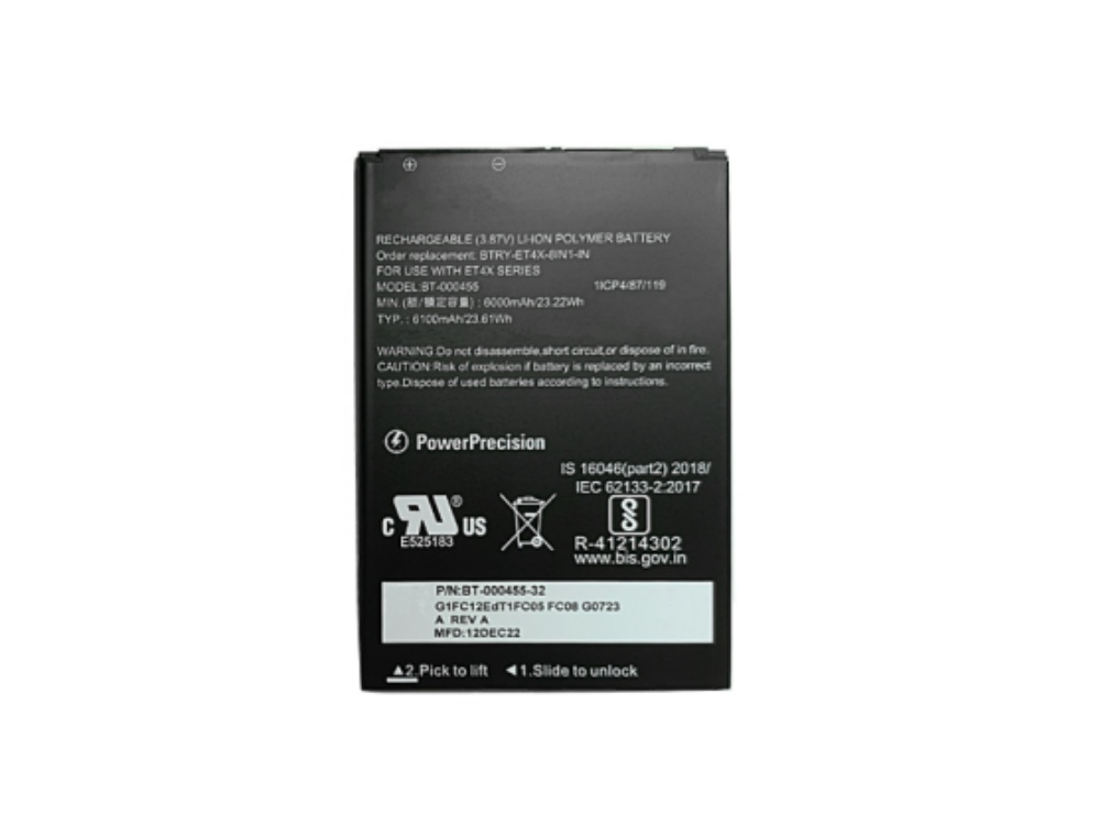 ZEBRA BT-000455 Batería
