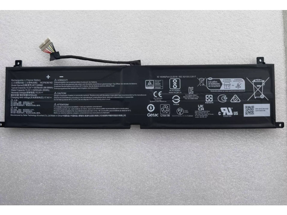 MSI BTY-M6M2 Batería