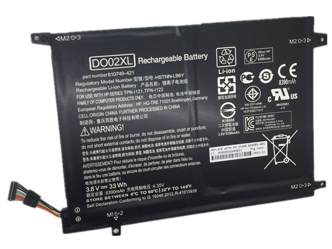 HP DO02XL Batería