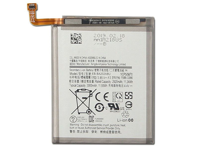 Samsung EB-BA202ABU Batería