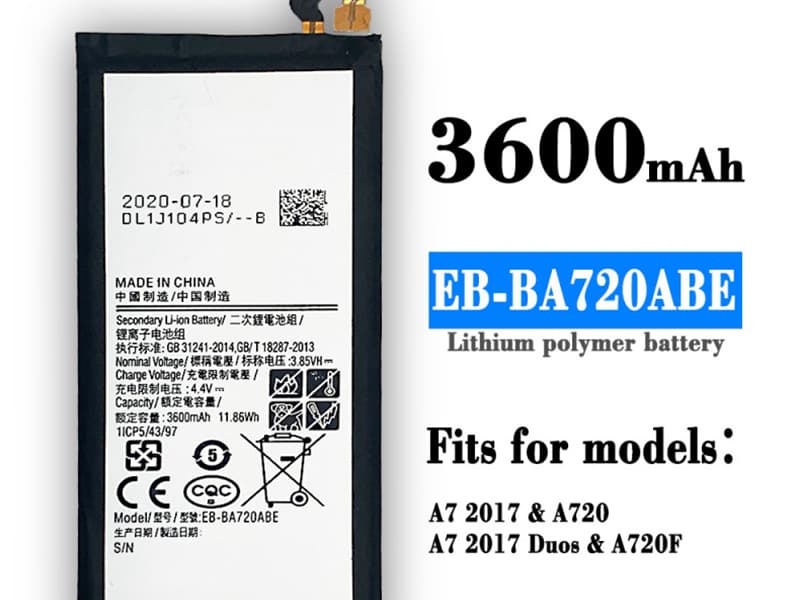 Samsung EB-BA720ABE Batería