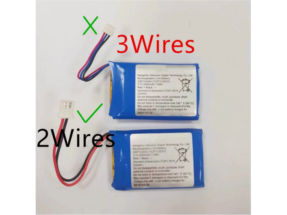 HIKVISION GSP103450 Batería