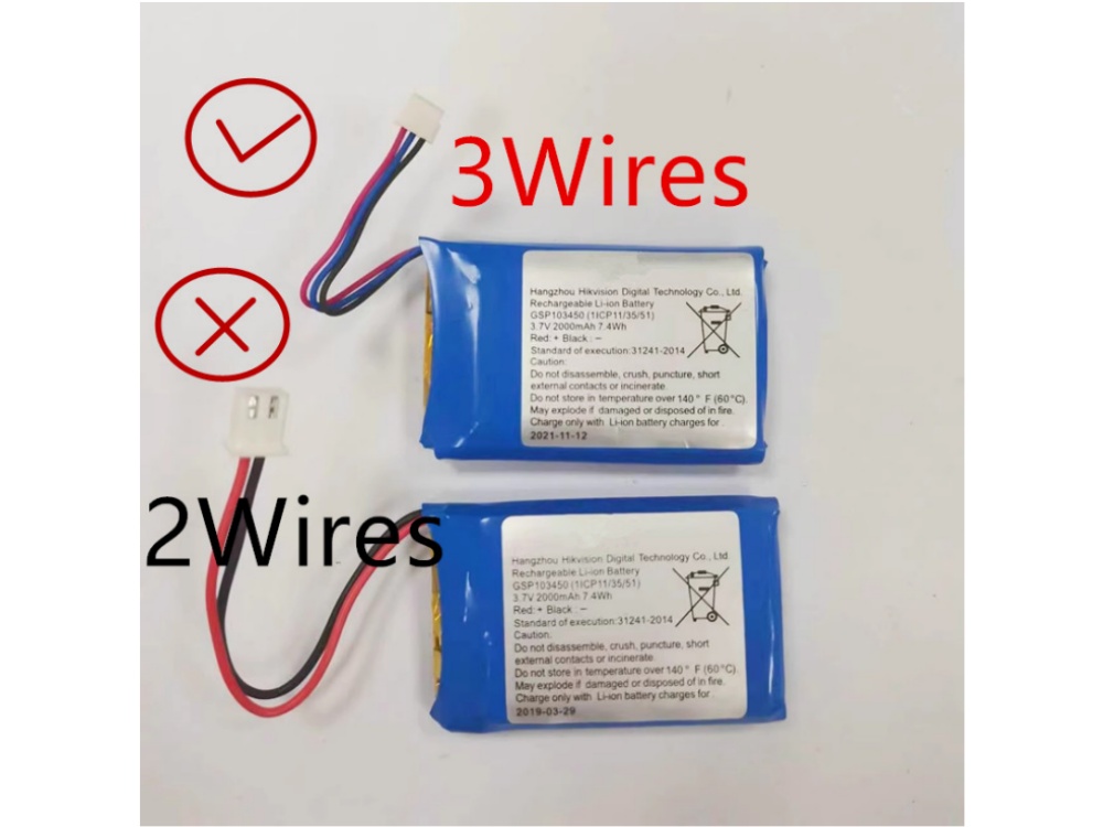 HIKVISION GSP103450 Batería