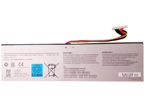 Gigabyte GX-17S Batería