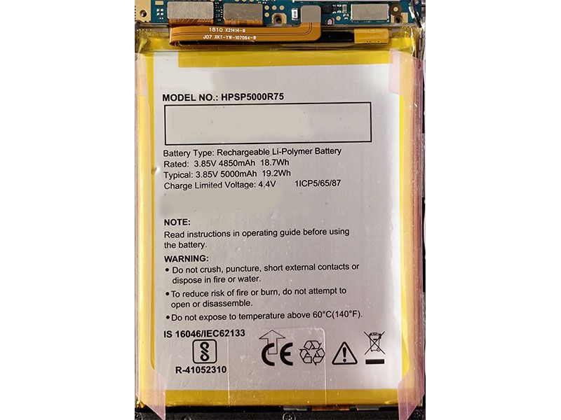 PANASONIC HPSP5000R75 Batería