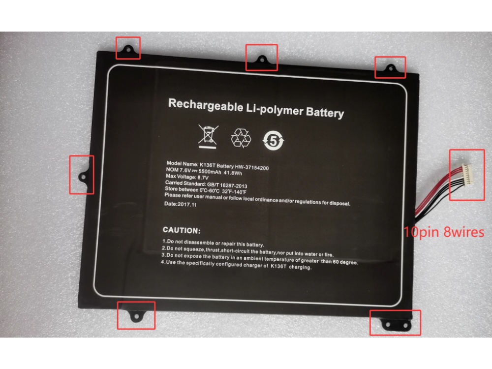 TREKSTOR K136T Batería