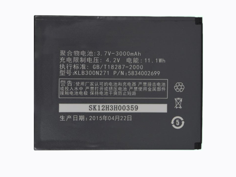 KONKA KLB300N271 Batería