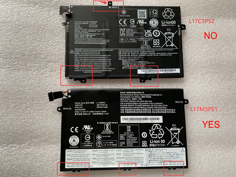 Lenovo L17M3P51 Batería