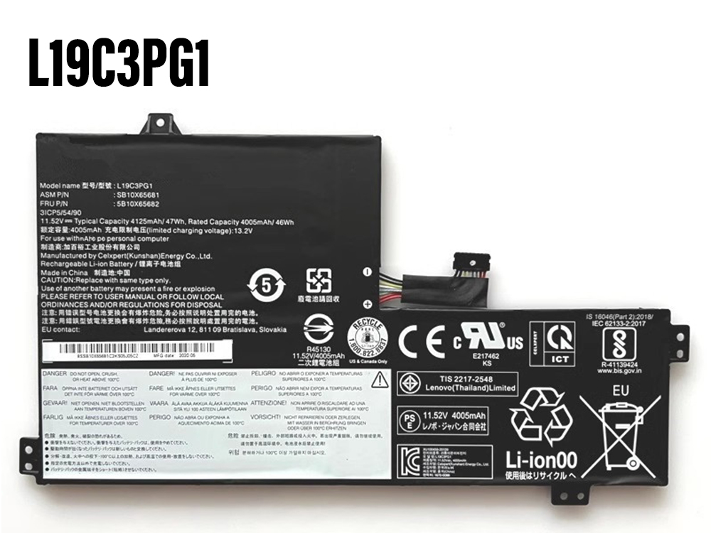 Lenovo L19L3PG1 Batería