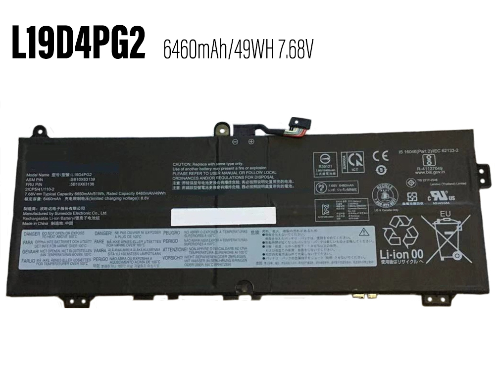 Lenovo L19D4PG2 Batería