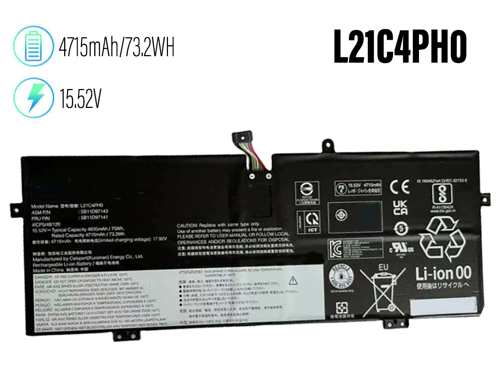 LENOVO L21C4PH0 Batería