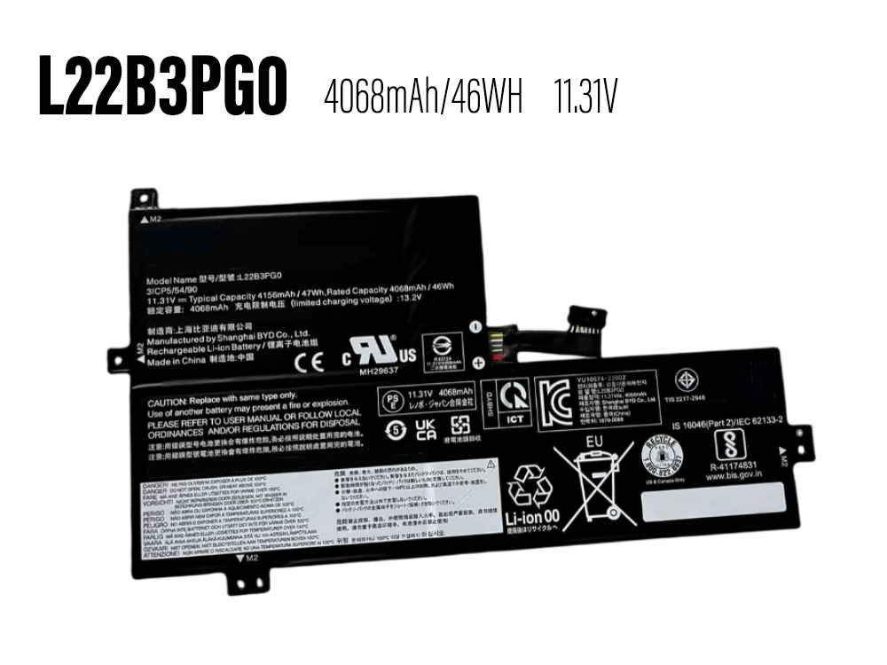 Lenovo L22B3PG0 Batería
