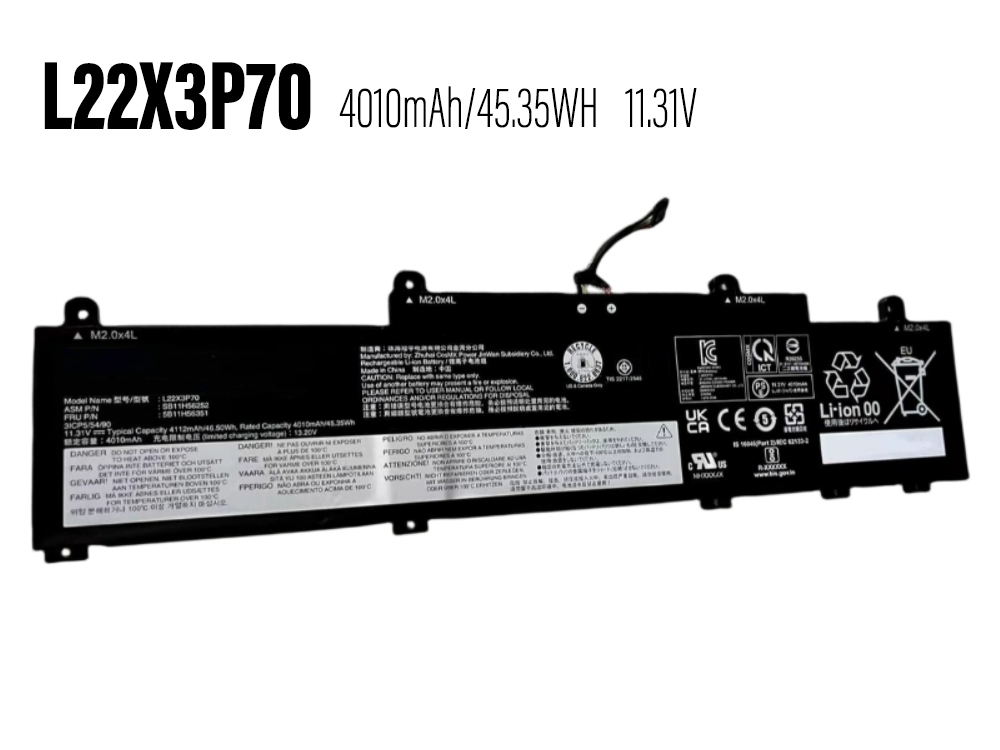 Lenovo L22X3P70 Batería