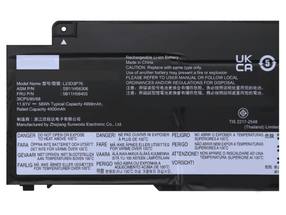 LENOVO L23D3P76 Batería