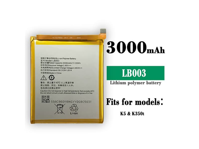 LENOVO LB003 Batería