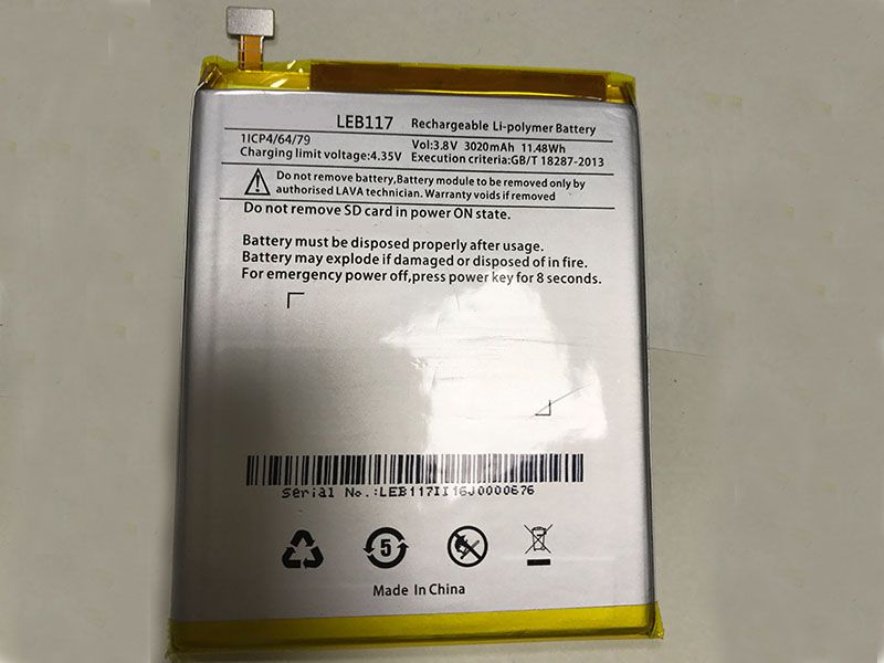 LAVA LEB117 Batería