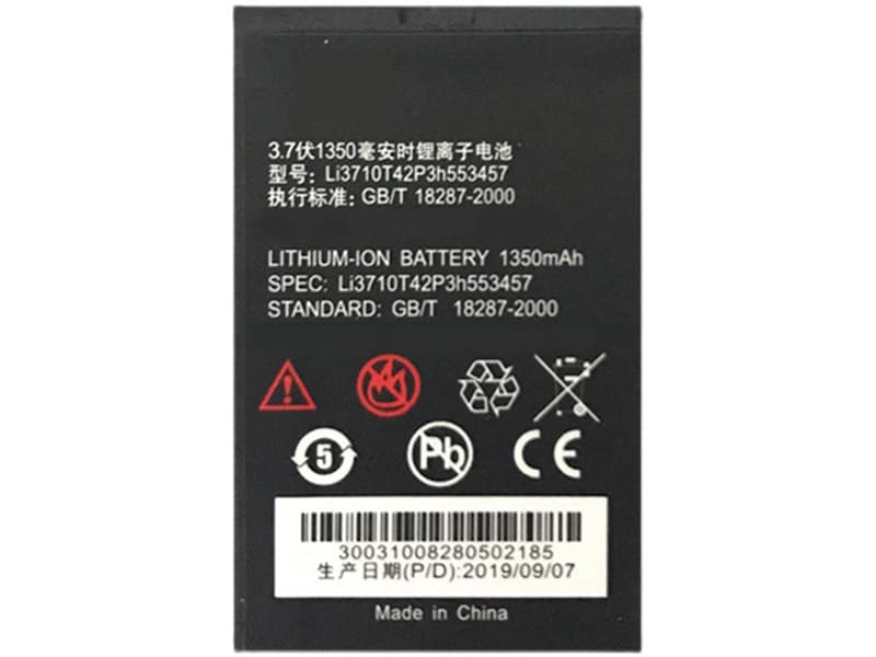 ZTE Li3710T42P3h553457 Batería