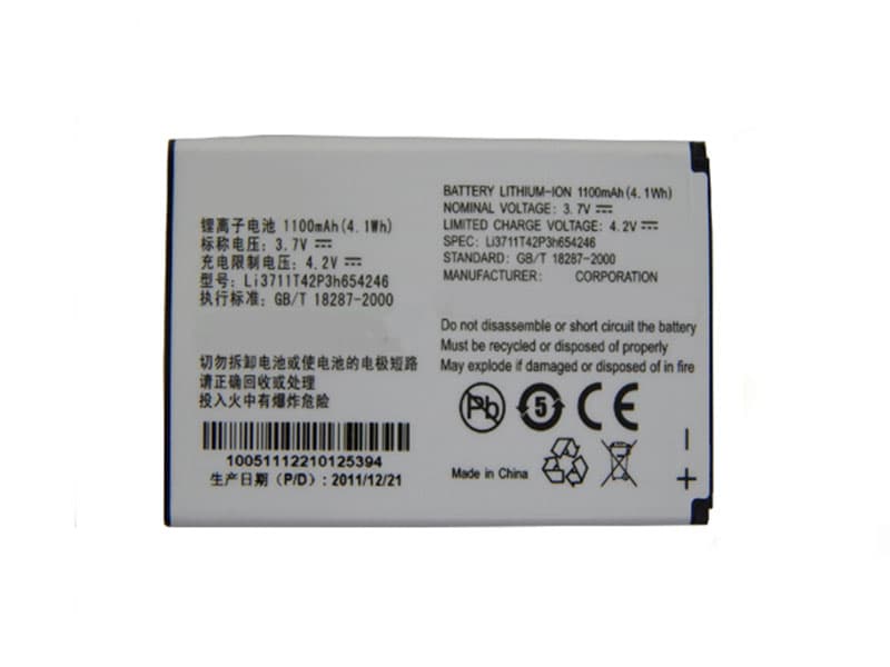 ZTE Li3712T42P3h654246h Batería