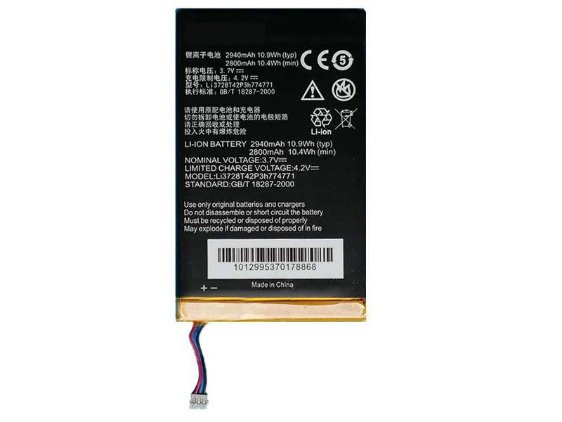 ZTE Li3728T42P3h774771 Batería