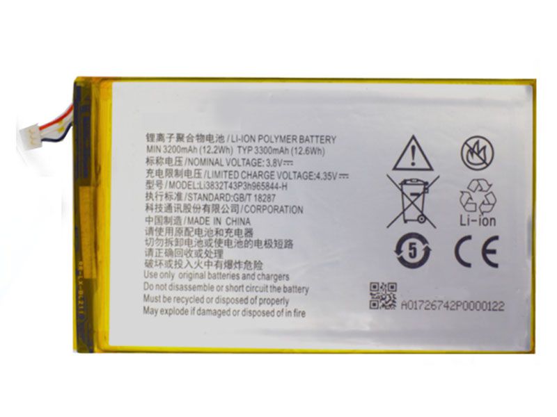 ZTE Li3832T43P3h965844-H Batería