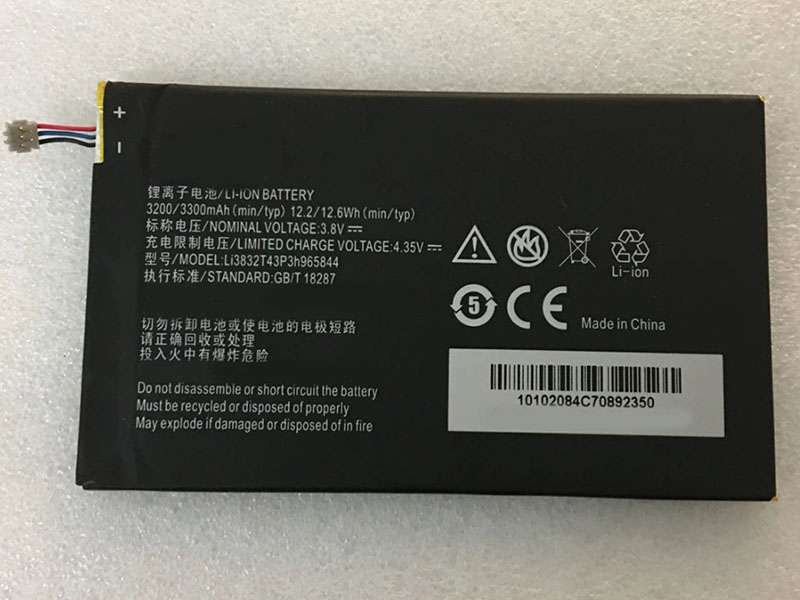 ZTE Li3832T43P3h965844 Batería