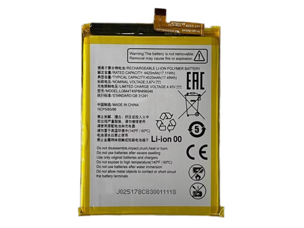 ZTE Li3844T45P8h896546 Batería
