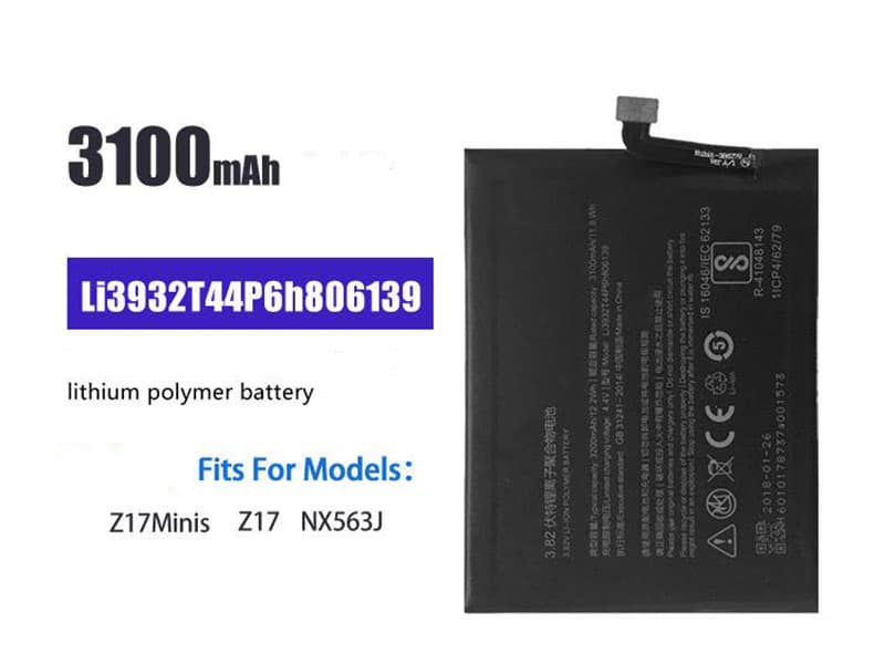ZTE Li3932T44P6h806139 Batería