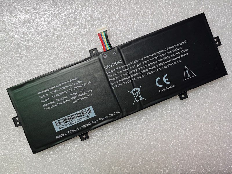 RTDPART MLP5278116-2S Batería