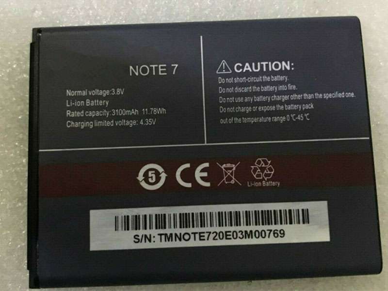 CUBOT NOTE_7 Batería