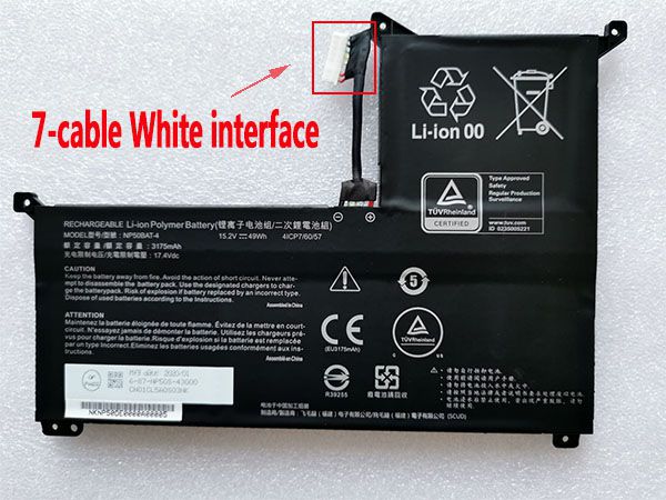 CLEVO NP50BAT-4 Batería