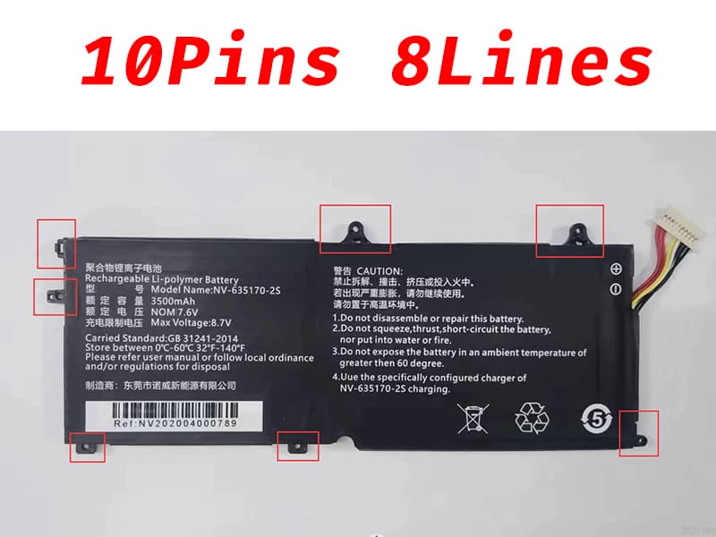 CHUWI NV-635170-2S Batería