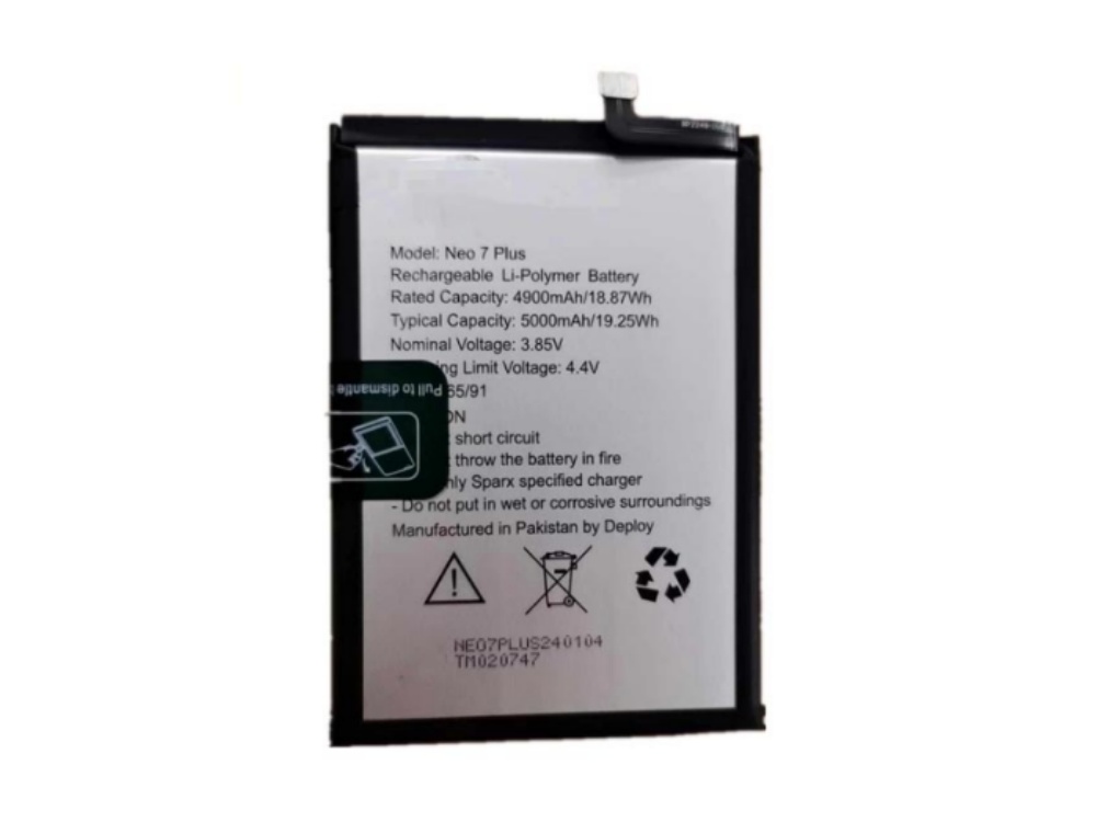 SPARX Neo_7_Plus Batería