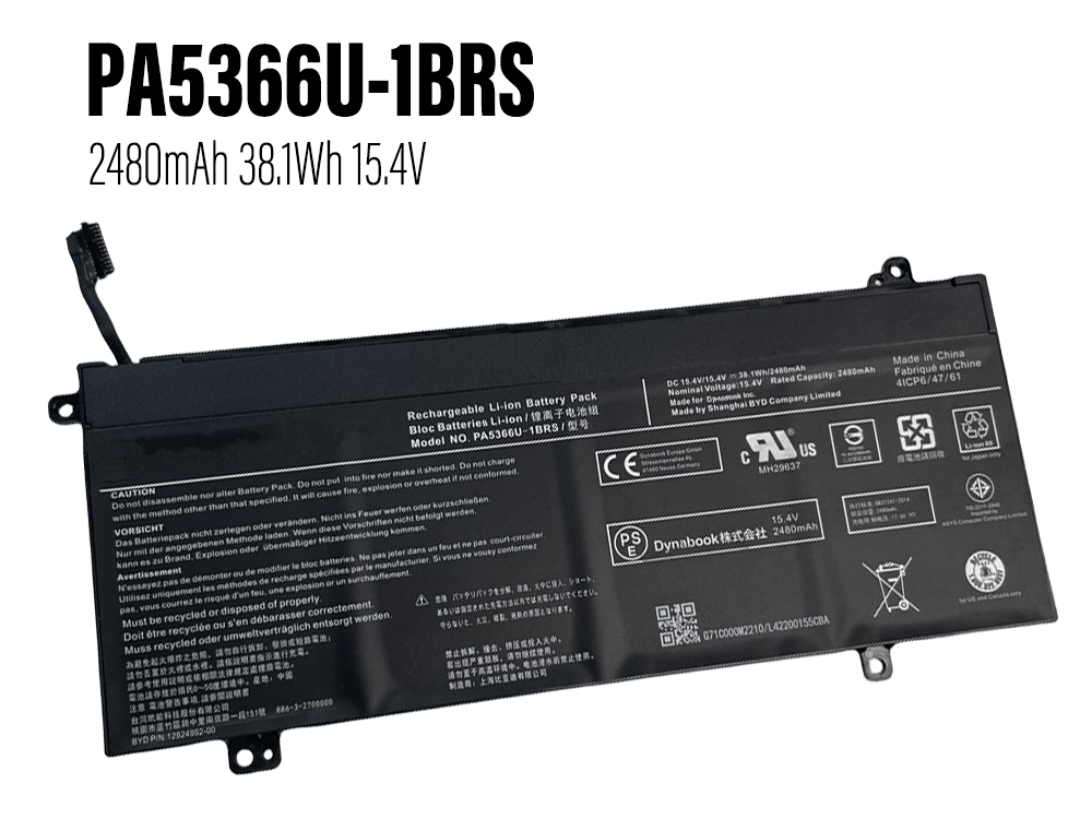 Toshiba PA5366U-1BRS Batería