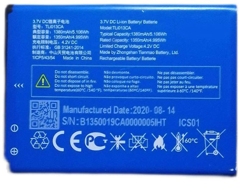 Alcatel TLI013CA Batería