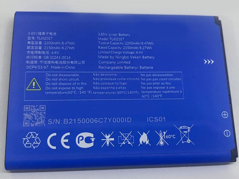 Alcatel TLI021E7 Batería