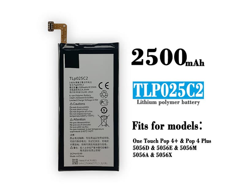 Alcatel TLP025C2 Batería