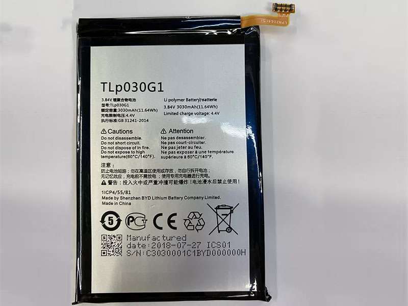 TCL TLP030G1 Batería