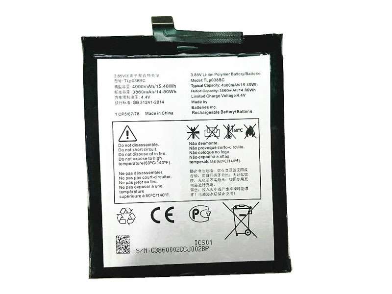 Alcatel TLP038BC Batería