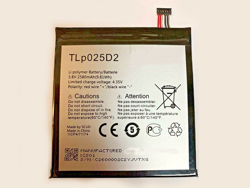 Alcatel TLp025D2 Batería