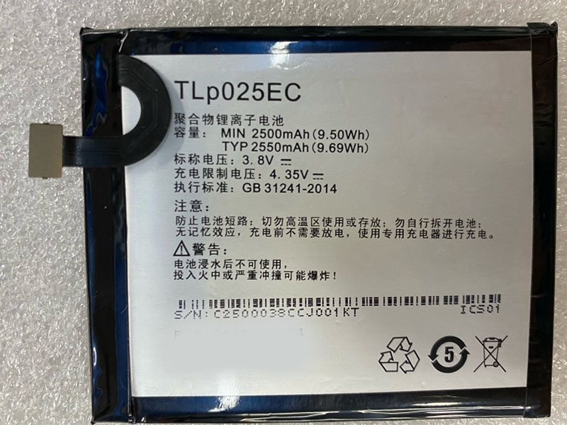 Alcatel TLp025EC Batería