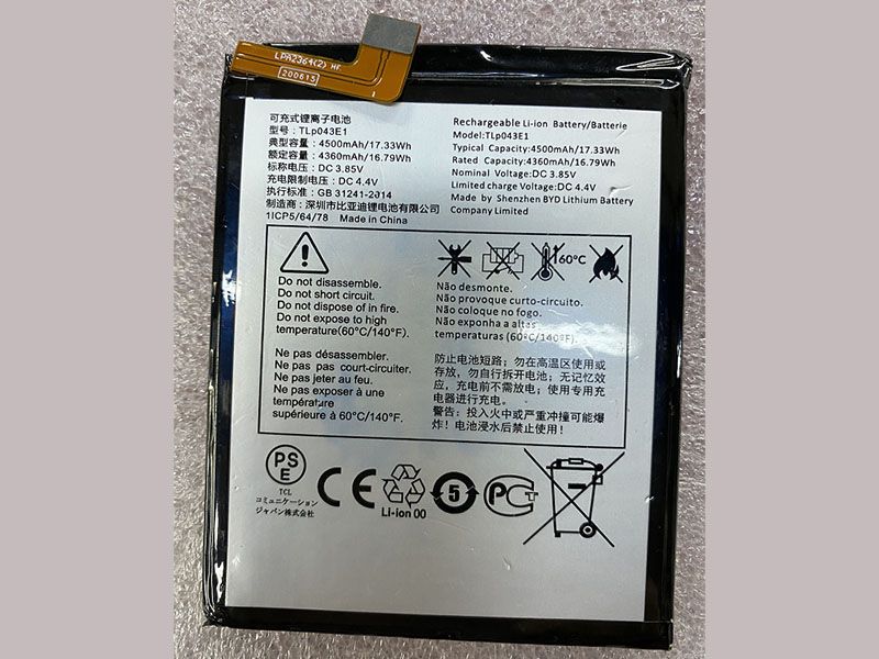 Alcatel TLp043E1 Batería