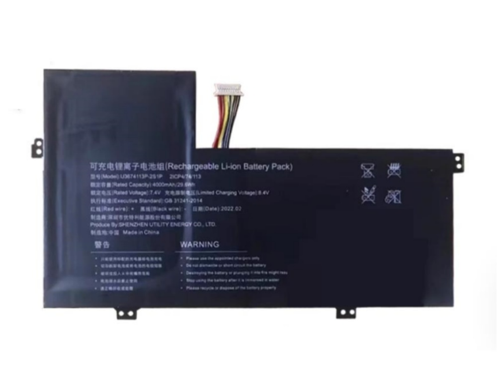 RTDPART U3674113P-2S1P Batería