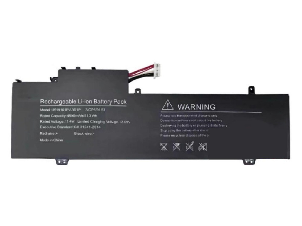 RTDPART U519161PV-3S1P Batería